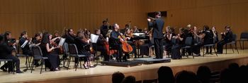 Cellist, Daniel Gaisford in Utah Performing Haydn concerto with the Castle Rock Music Festival. Paul Abegg, conducting.