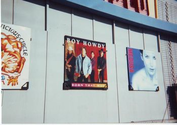 On the side of Tower of Records.  I grew up going to Tower of Records off Watt avenue in Sacramento. It's long since gone, and from another time when and how music was delivered. To be displayed on their wall between A Perfect Circle, and Annie Lennox was one of my proudest moments..
