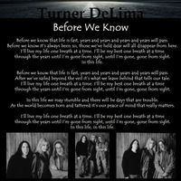 Before We Know by Turner De Lima