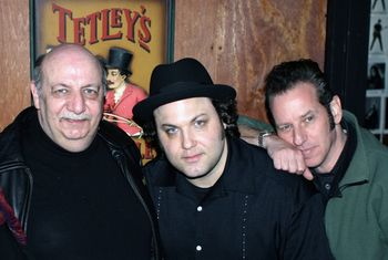 The Three Amigos I Don't Care manager Jim Quinn (left), Damian, and Kenny Aaronson (right) in NYC. Kenny is currently the bass player in The Yardbirds
