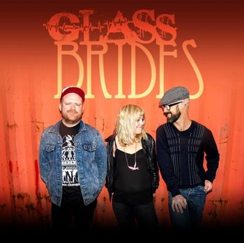 Fun times with these boys - A promo shot with Glass Brides (Luke Mersey left and Martin King, right). Photo by Danny Wood and the Glass Brides logo by Danny Brown
