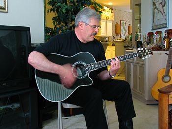 2005 - Playing the New Ovation ADII in Florida

