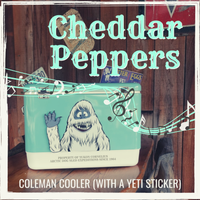 Coleman Cooler (With a Yeti Sticker) by Cheddar Peppers