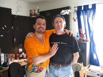 w/ friend, mentor, professor and amazing musician Howie Shear after the recording of La Ciudad de Los Angeles
