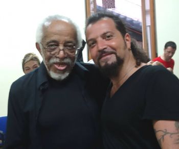 with Jazz Icon Barry Harris I feel blessed and grateful for having the opportunity to meet and learn from Jazz Icon Barry Harris. What a wonderful soul he is! Gela, Italy.
