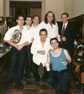 1º Quinteto de Bronces del Conservatorio Nacional de Buenos Aires Directed by Victor Hugo Palito Gervini, with Luis Ariel Martino, Martin Loyato, Jose Rangel Hume, Diego Pizzini and German Vidal.
