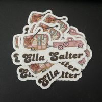Ella Salter Camper Sticker 3inch