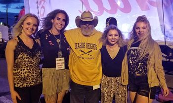 With Kaptain Jack of Jersey Shore Country Radio and the beautiful ladies of Southern Halo

