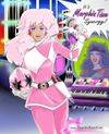 IT’S MORPHINE TIME SYNERGY- Autographed Jem / Power Rangers mashup and print 