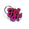 Limited Edition Half Hot Pink Gradient Logo Keychain