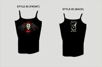 Women's - Spaghetti Strap "Skull Crow" Shirt