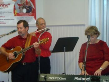 Heather Davis, Stu Dawson and Dennis performing for General Walt Natynczyk Chief of the Defence Staff