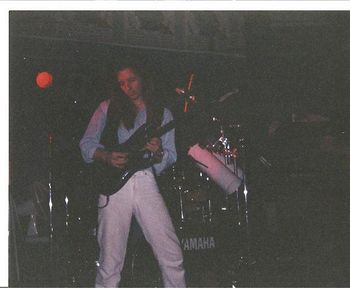 Taking a lead in 1994 with my Valley Arts standard pro guitar.
