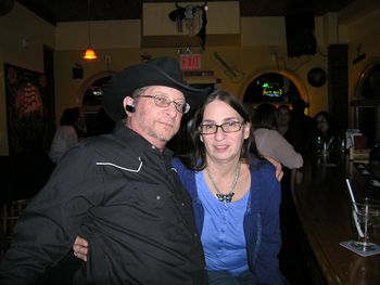 Our pal and (voluntary) band photographer Mike "Radar" Arale and his lovely wife.  Thanks Radar!
