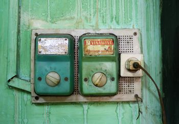 I just like this. Some sort of switches in a Vietnamese fish restaurant.
