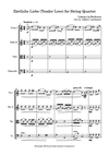 "Zärtliche Liebe (Tender Love)" for String Quartet, Score and Parts (PDF)