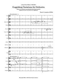 Guggisberg Variations for Orchestra - Score and Parts