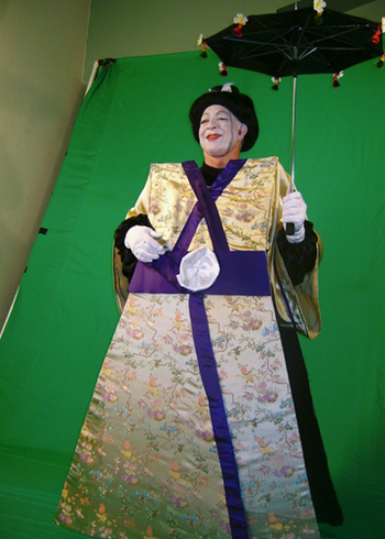 One Little Maid – green screen shoot, October, 2009

