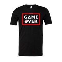 GAME OVER Men's Heather Black T-Shirt
