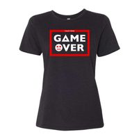 GAME OVER Women's Black T-Shirt