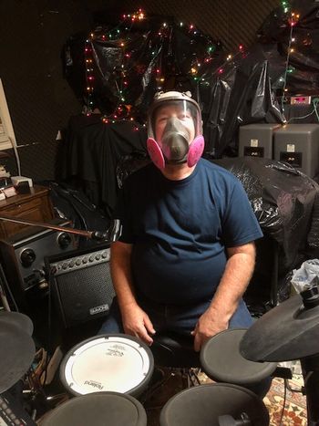 The drummer gets the industrial masks!

