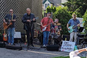 The Procrastinators play the inaugural Providence Porchfest on June 10, 2023.

