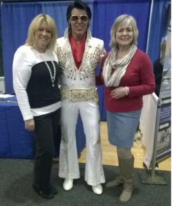With my friends Lori and Fran at the woman expo in Toms River Nj  1-31-15
