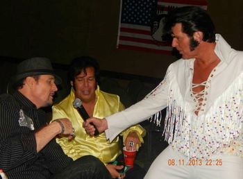 At the Crowne Hotel performing and getting some help for Db and Erock. Elvis week 2013 in Memphis.
