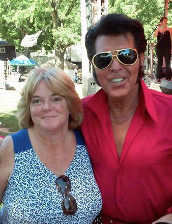 With my friend Angie at the Richmond County Fair on Staten Island. 9-6-15
