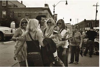 with Elvis fans at the Collingwood festival in Canada 2014
