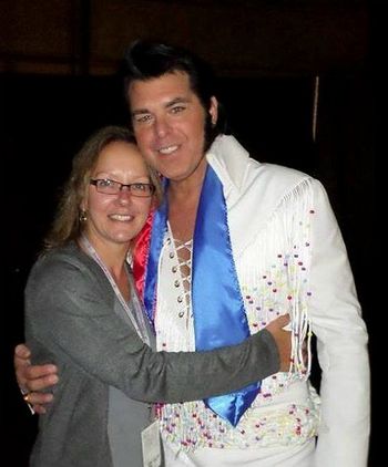 With Debrah at the Pocono Elvis festival /competition Oct 2013

