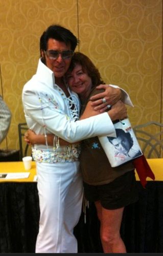 Me and Nancy in the vender room in Vegas for Elvisfest at the Hilton July 2011
