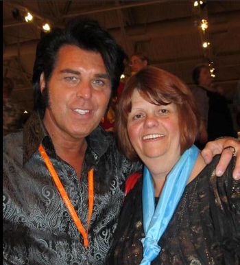 With my friend Jen. Think this was from  2012 at the New England Elvis festival
