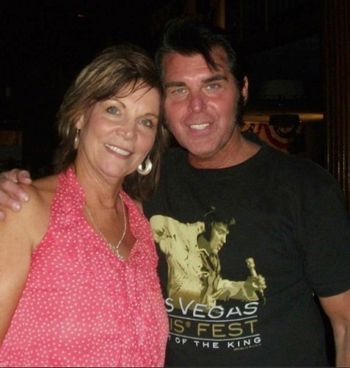Me and Cindy at Dads Place at the Clarion Hotel in memphis for Elvis week 2012
