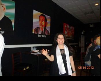 My wife Kathryn and my show at The Looney Bin comedy club on Staten Island. May 16th 2013
