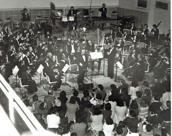 Standing ovation, Irish premiere of The Brendan Voyage, NCH, 1983
