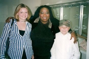 Tara and Andy back in the day, hangin' with the great Carol Woods, who's still shaking the rafters in "Chicago"
