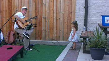 cutest fan ever! at Deyo's Italian Bistro
