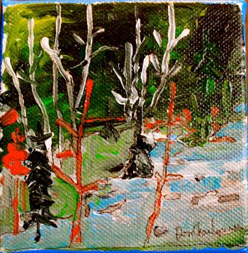Title: "Quiet Pool/Agawa River"...Painting the Agawa Series.
