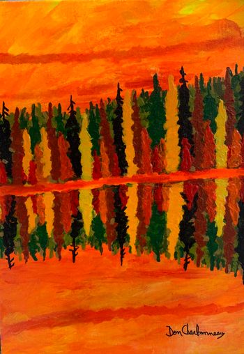 New…Reflection series. 8x10”’ acrylic on canvas $195.00
