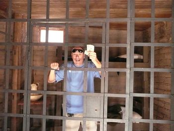 I don't belong in here. I have money. Let me out! A Jail somewhere in Arzona

