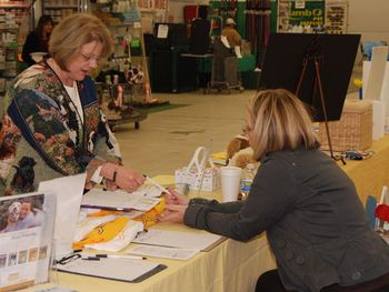Sharon Ulych volunteers at the show.
