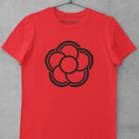 T-shirt "Blume" - rot