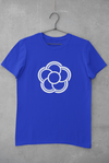 T-shirt "Blume" - blau