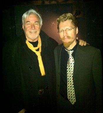 The one and only Mr. Jim Byrnes and myself after a gospel workshop we did.
