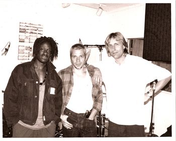 early 90's shoot from the recording session for "The Blue Lady" CD with Will Calhoun and Will Lee
