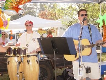 Playing the 2009 Buffett concert tailgate party with Chuck Brown
