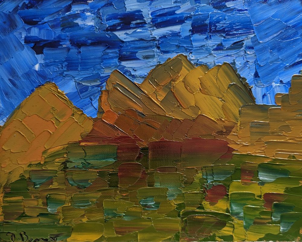 Garden of the Gods - 8 x 10 Oil on Canvas Panel - 2023