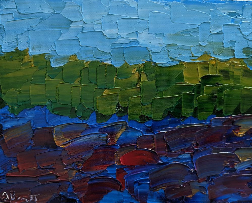 Sockeye Run - 8 x 10 Oil on Canvas Panel - 2023