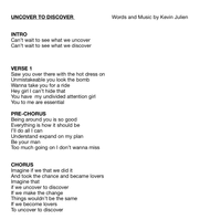 Uncover To Discover (Lyrics)